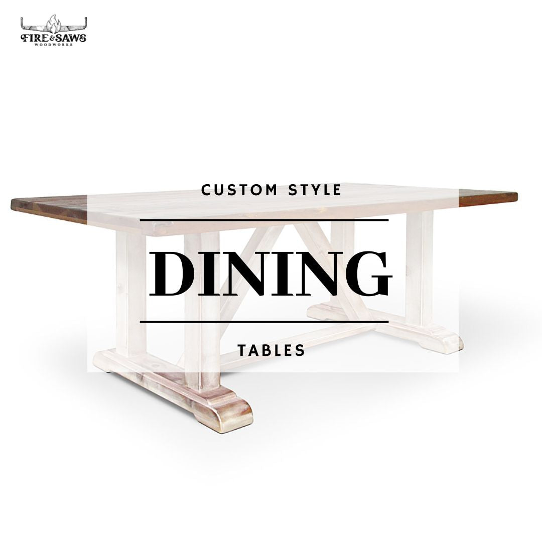 Custom Dining Table with Hand Built legs